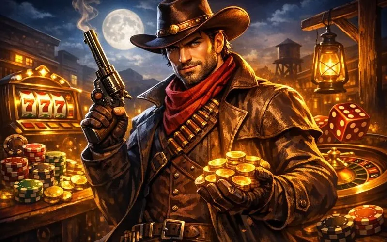 Mad Casino home banner with Wild West theme